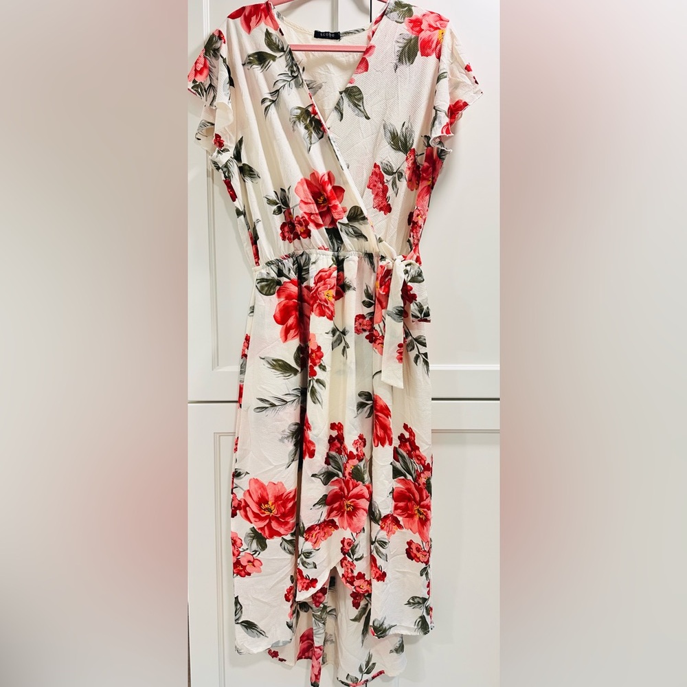 Floral Wrap Dress